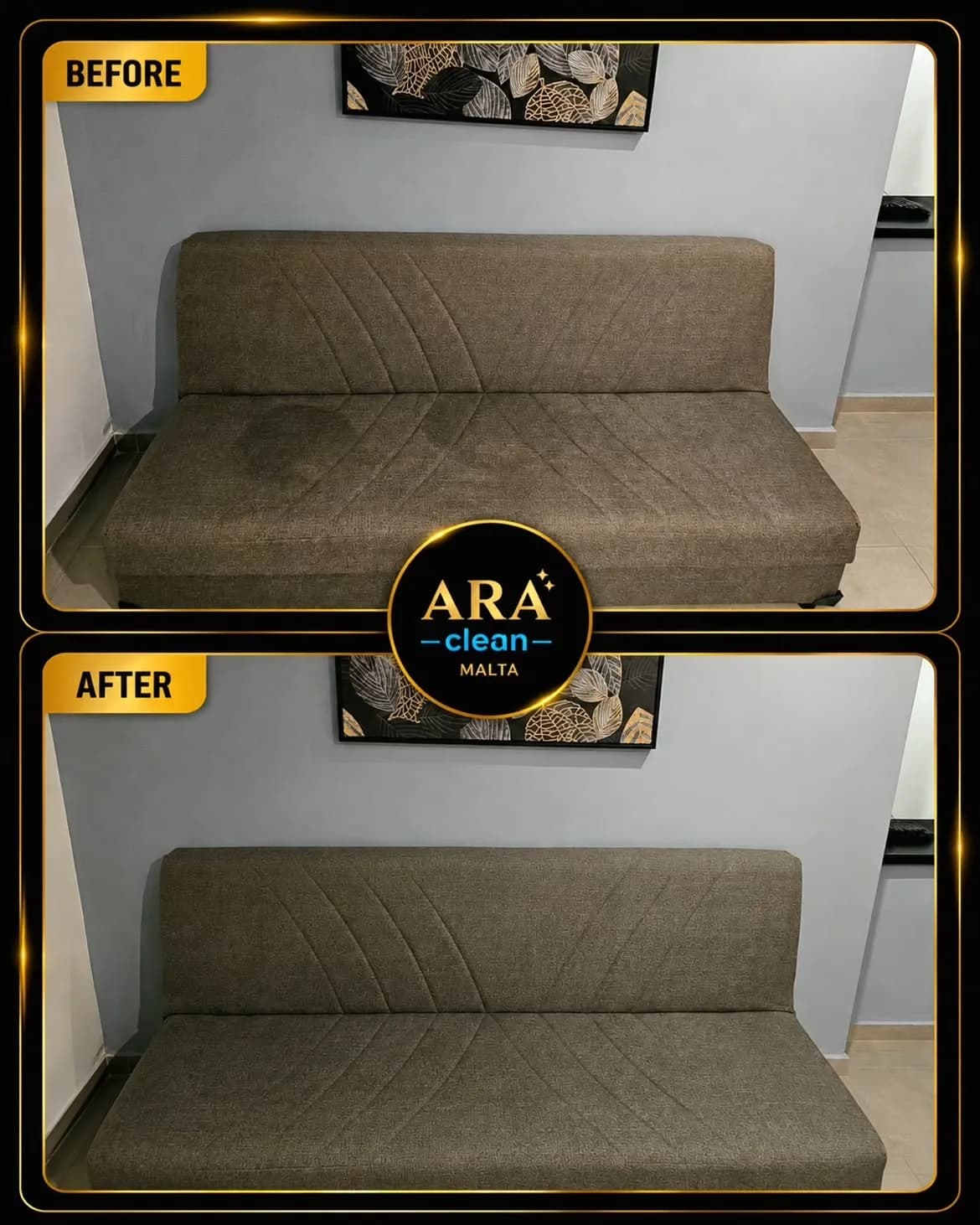 Real professional cleaning work by ARA Clean Malta