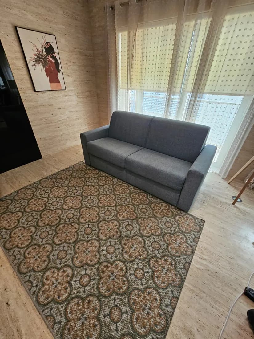 Patterned rug cleaned by ARA Clean Malta in a Malta apartment